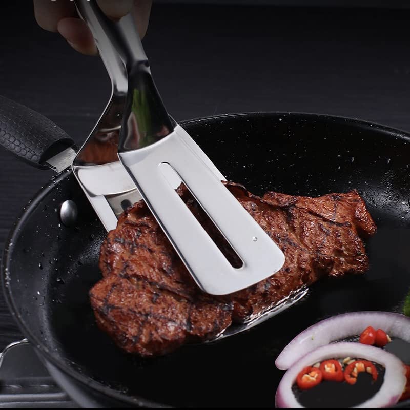 Jrsoul He stainless steel grill clamp with silicone handle for safe grip