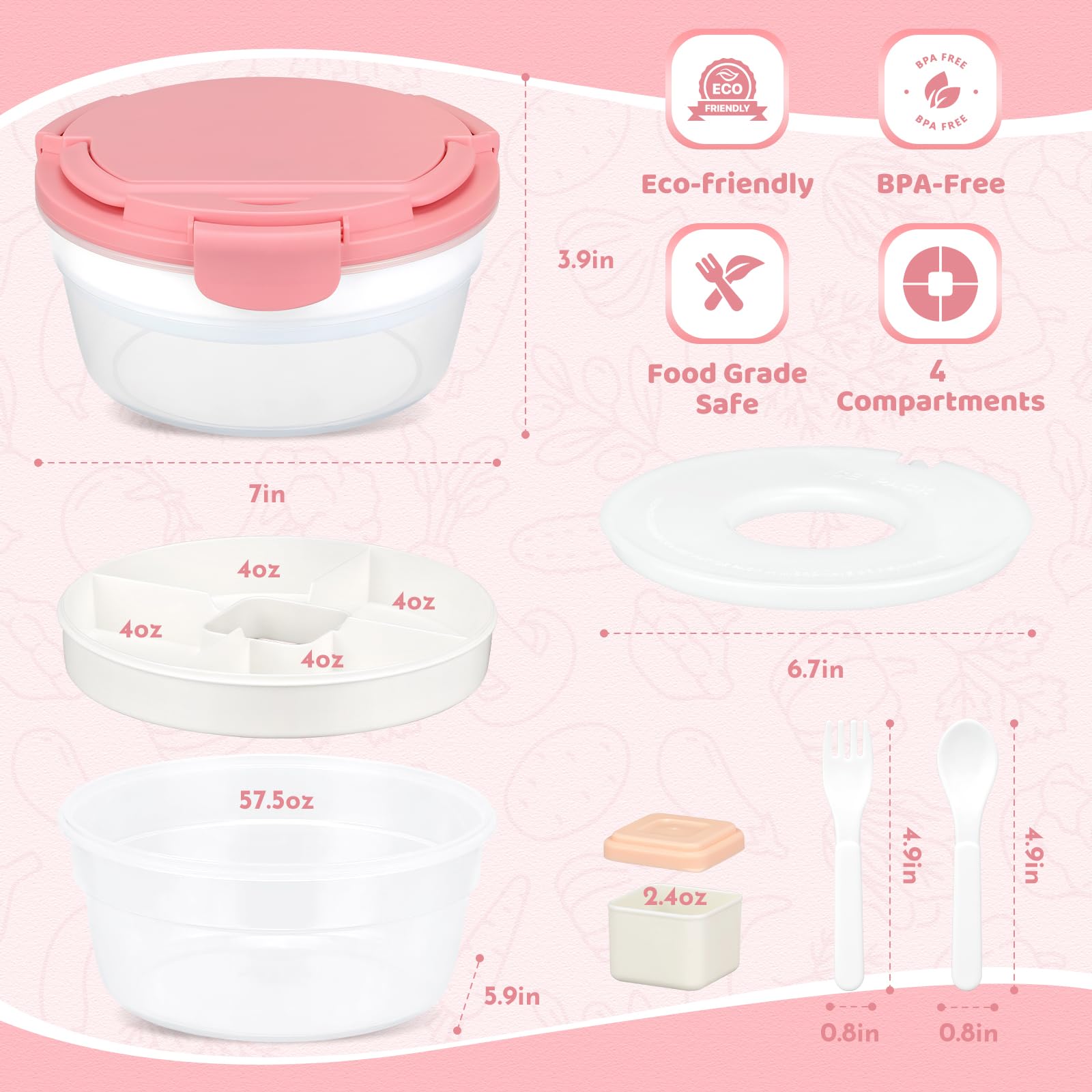 JSLOVE reusable ice pack helps keep foods cold during transport.