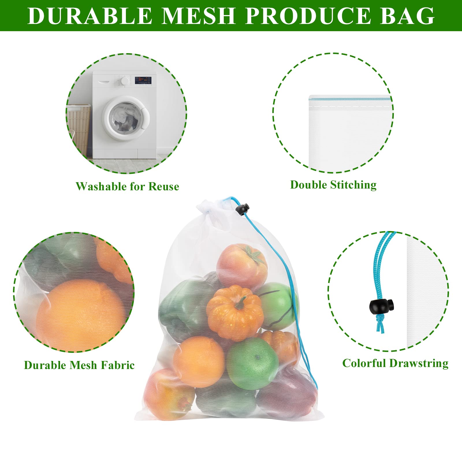 JSVSLTD foldable bags fit in purses for on-the-go use.