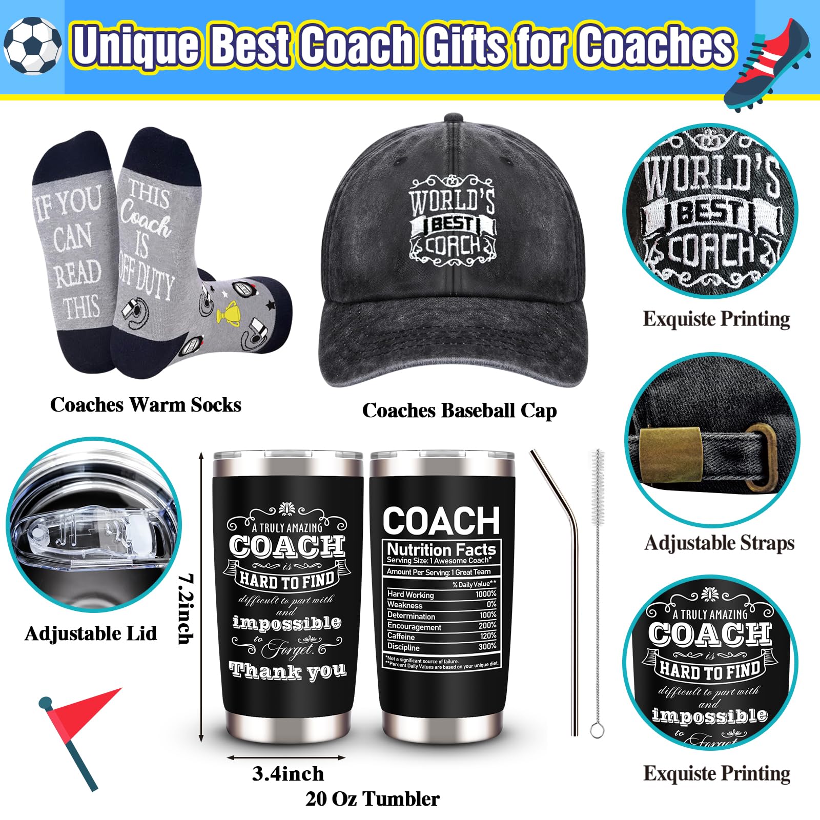 JTAMOHI coaches gifts cap adds style for warmups and celebrations