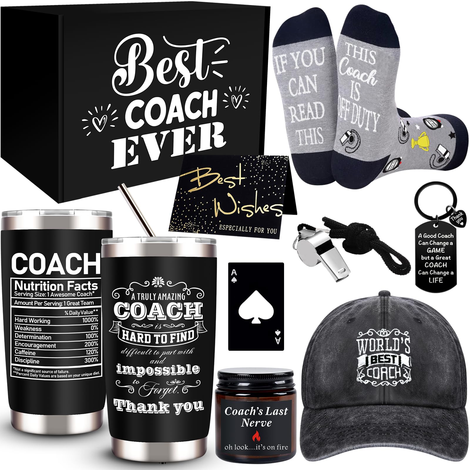 JTAMOHI coaches gifts tumbler keeps drinks hot or cold during practice and games