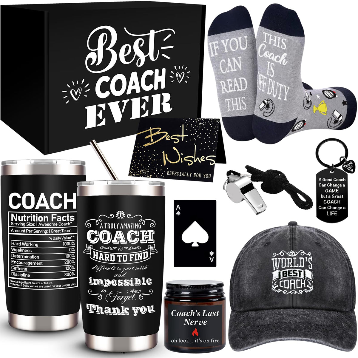 JTAMOHI coaches gifts tumbler keeps drinks hot or cold during practice and games