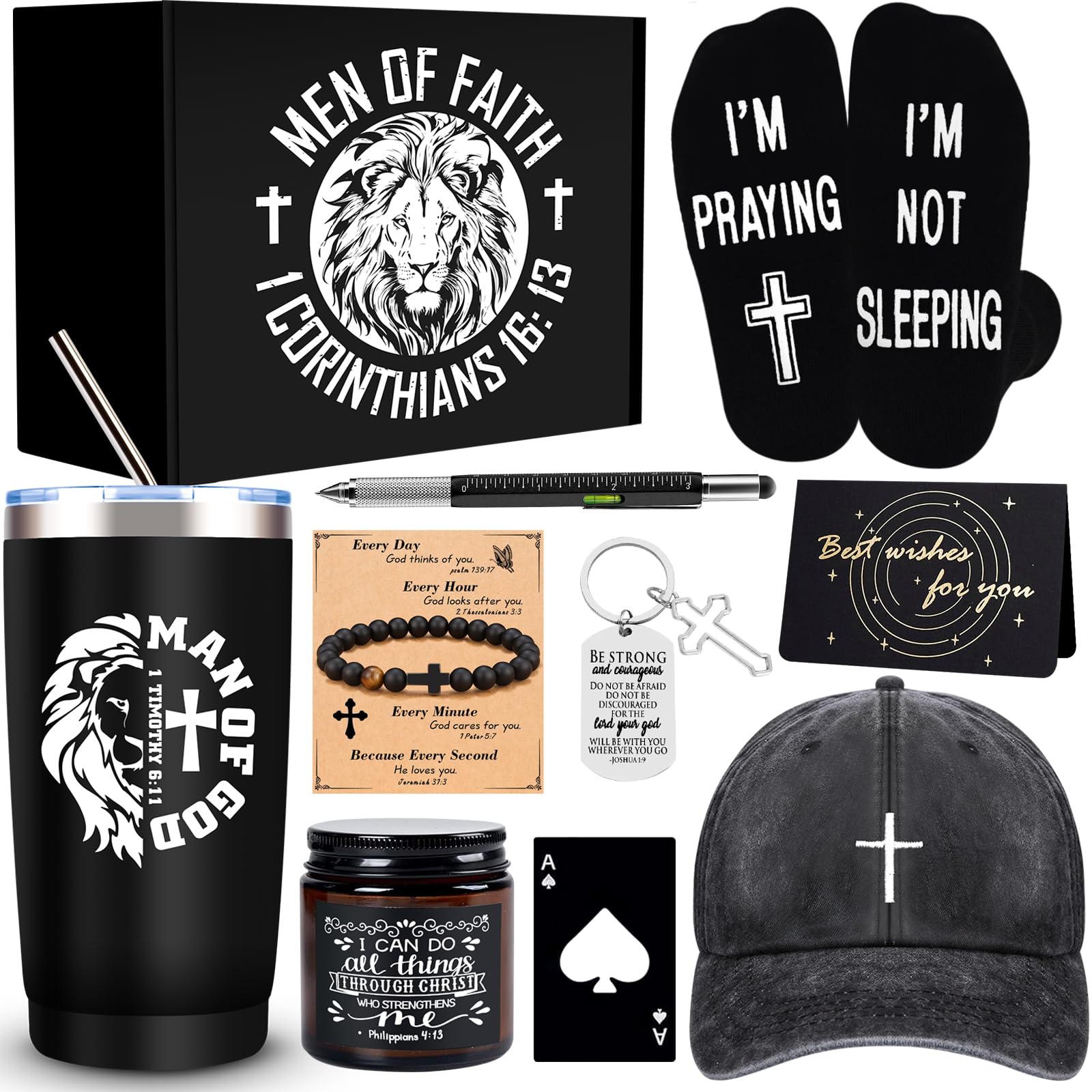 JTAMOHI Men of Faith tumbler for daily encouragement.