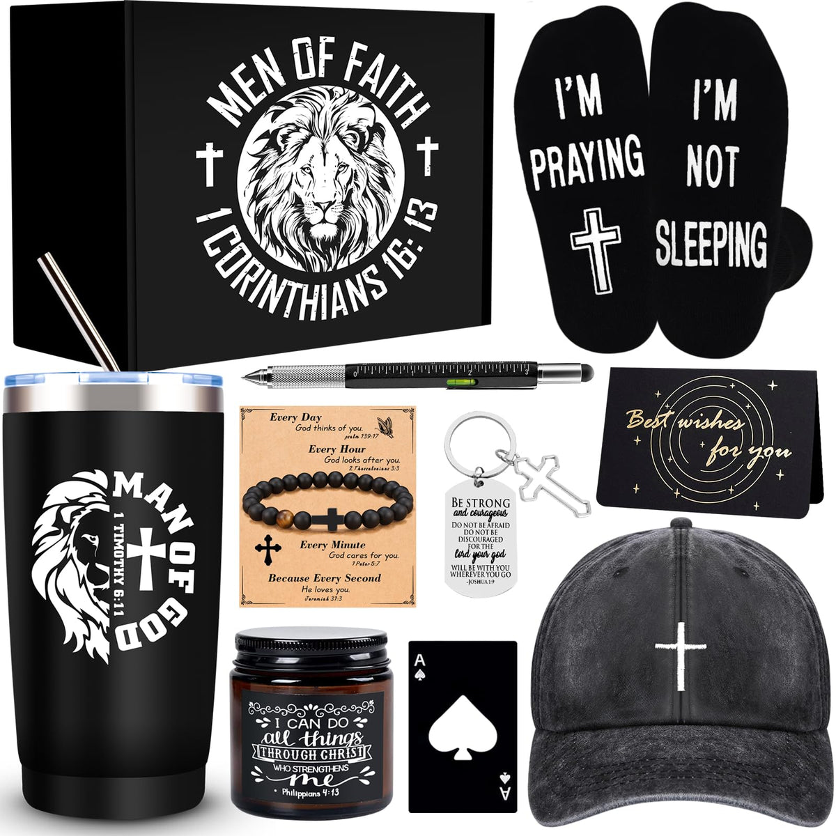 JTAMOHI Men of Faith tumbler for daily encouragement.