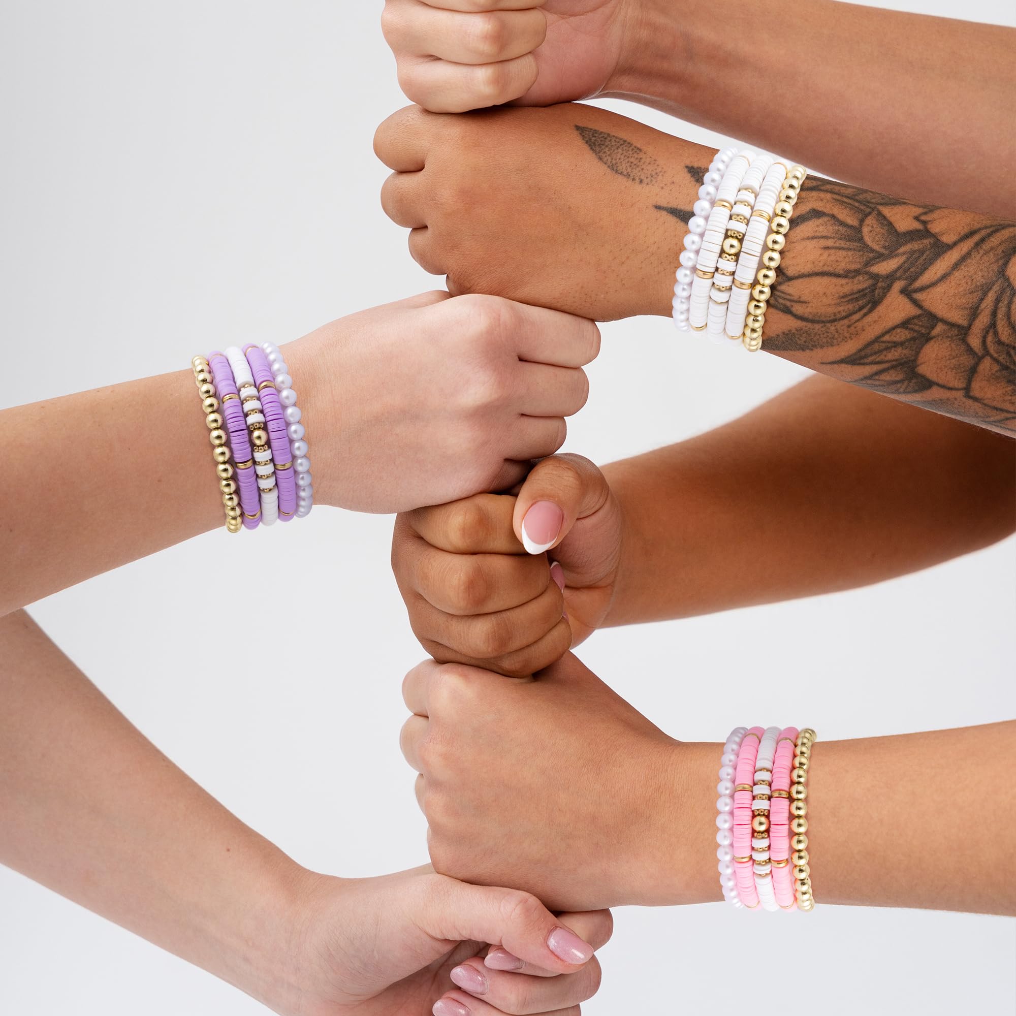 JTEWB clay beaded bracelets are durable and waterproof