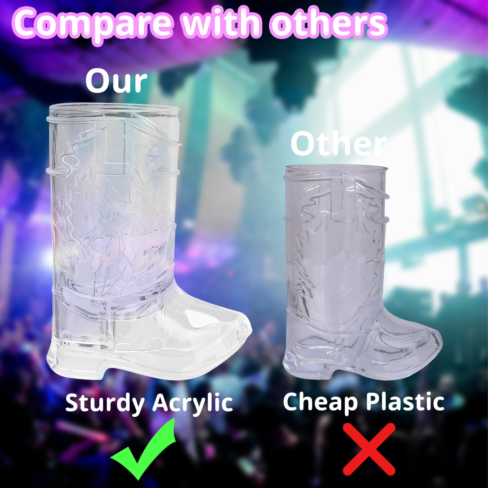JTWKING durable plastic shot glasses safe for beverages and reuse
