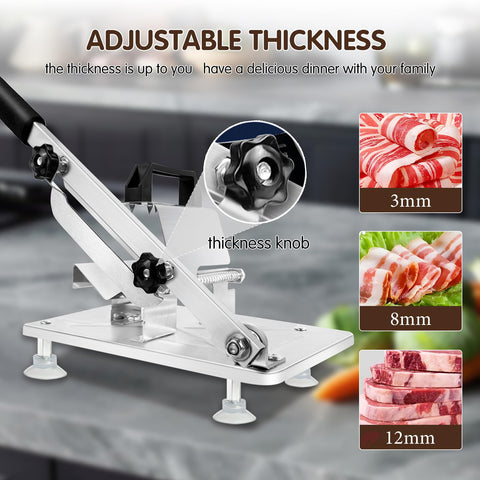 Juanwan slicer with four suction cups keeps stable during operation.