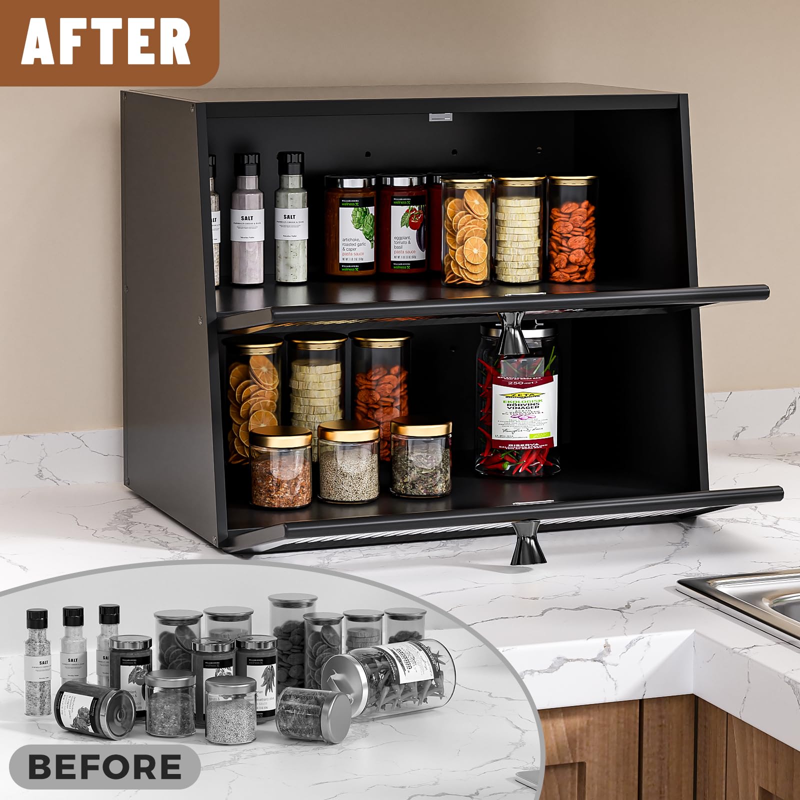 JUATPNIY versatile storage for fruits and vegetables beyond bread