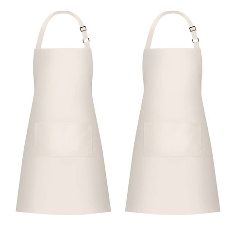Jubatus beige apron with two pockets keeping tools within reach