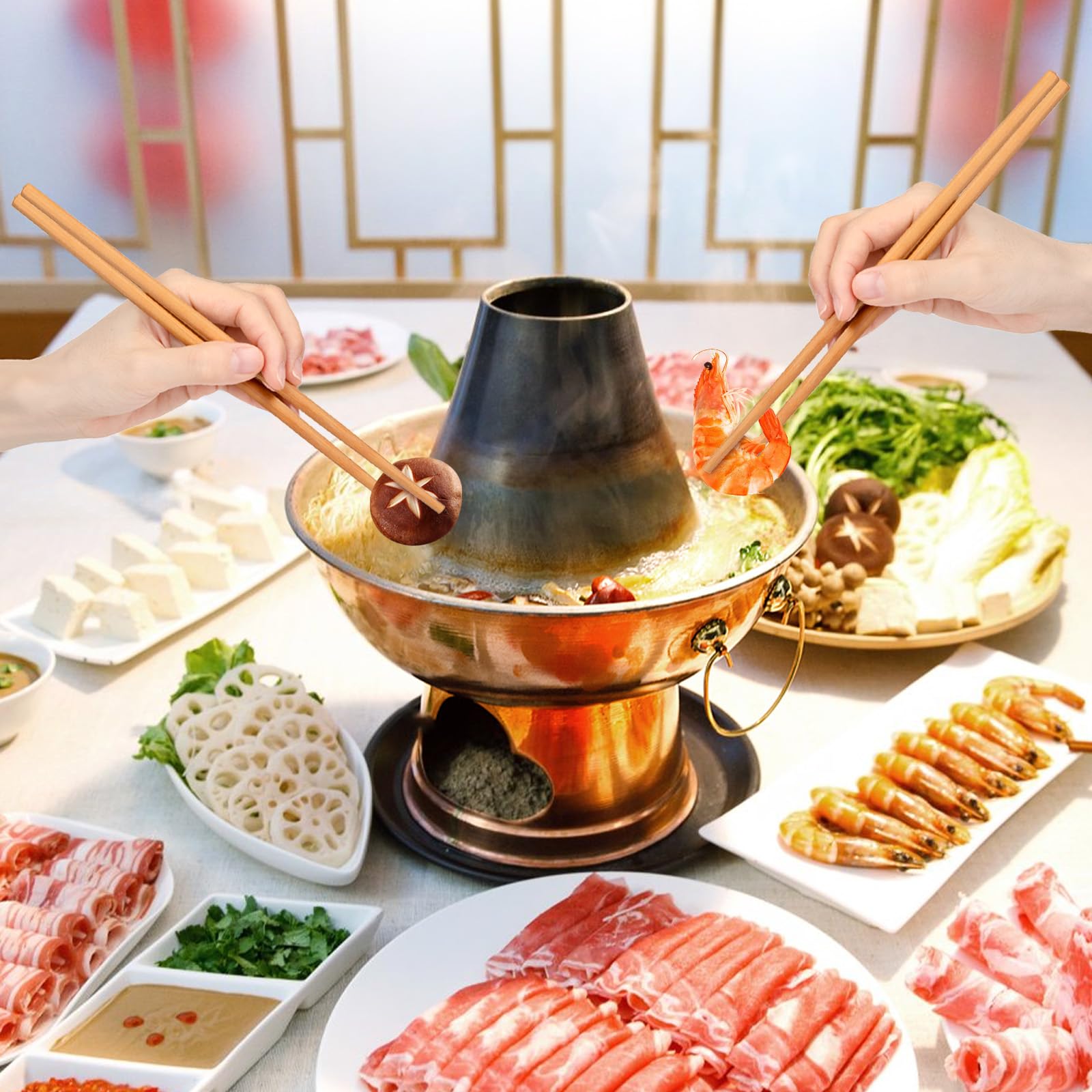 Jucoan chopsticks ideal for noodles, sushi, and hot pot