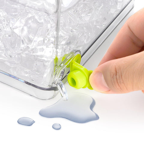 Jucoan bar garnish tray with clear lid for quick content checks.