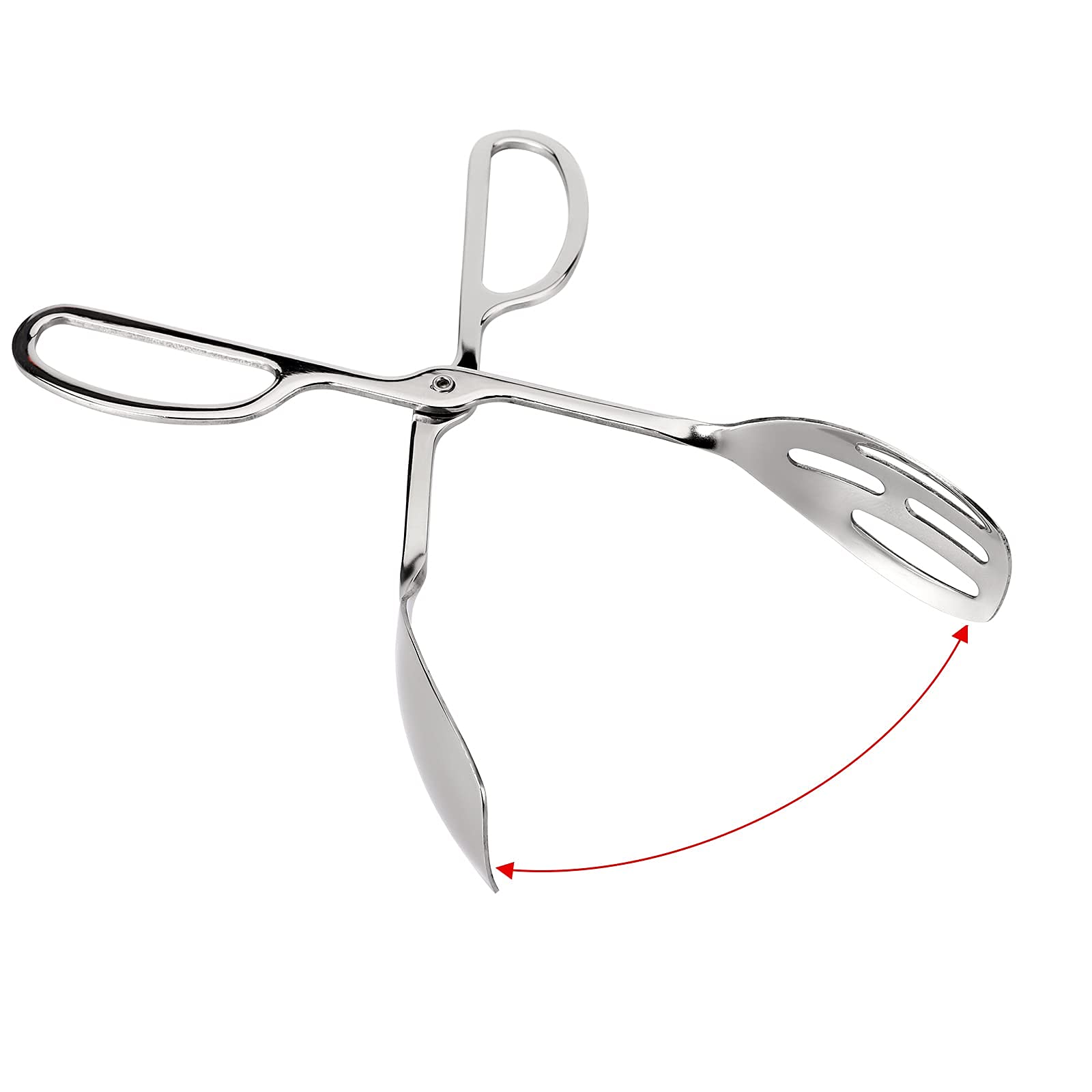 Jucoan bread tongs with wide spoon head for secure grabbing