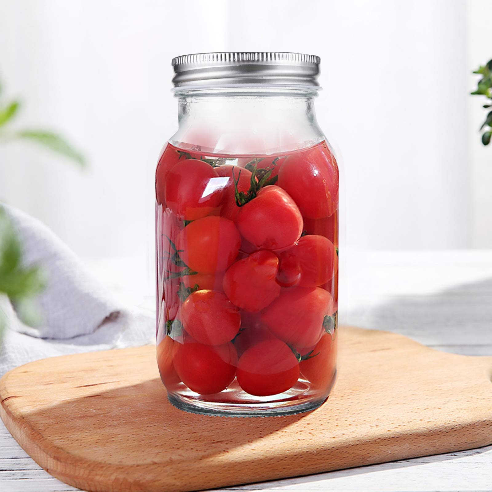 Jucoan crystal-clear mason jar shows contents for pantry display