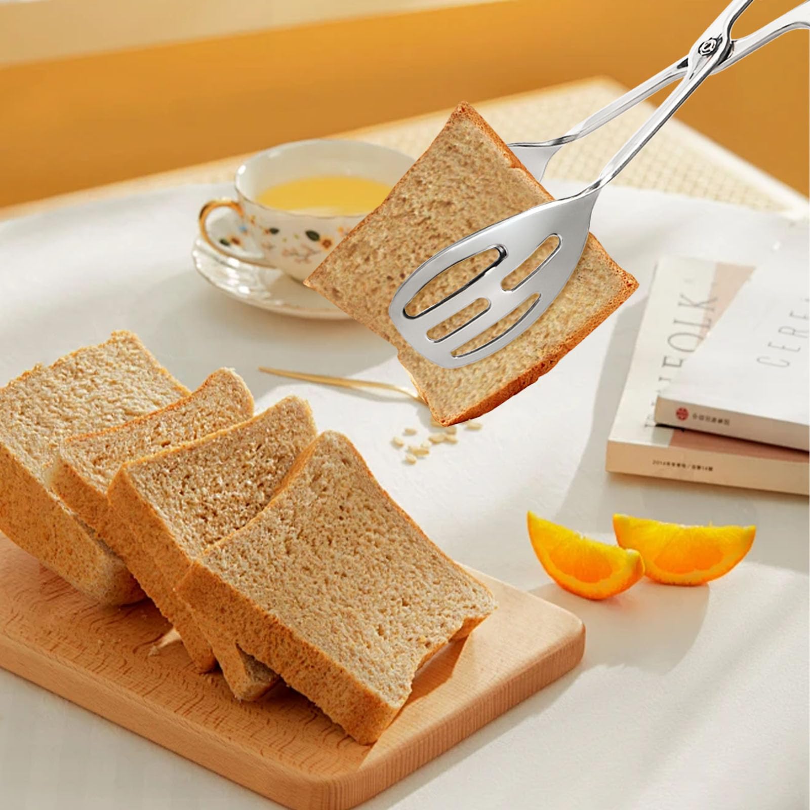 Jucoan dishwasher-safe tongs simplify cleanup after meals