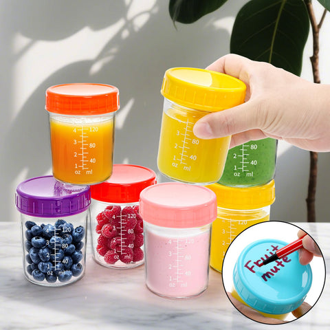 Jucoan mini glass jars are microwave and dishwasher safe for easy cleanup