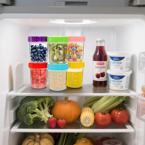 Jucoan portable jars for traveling with prepped baby meals