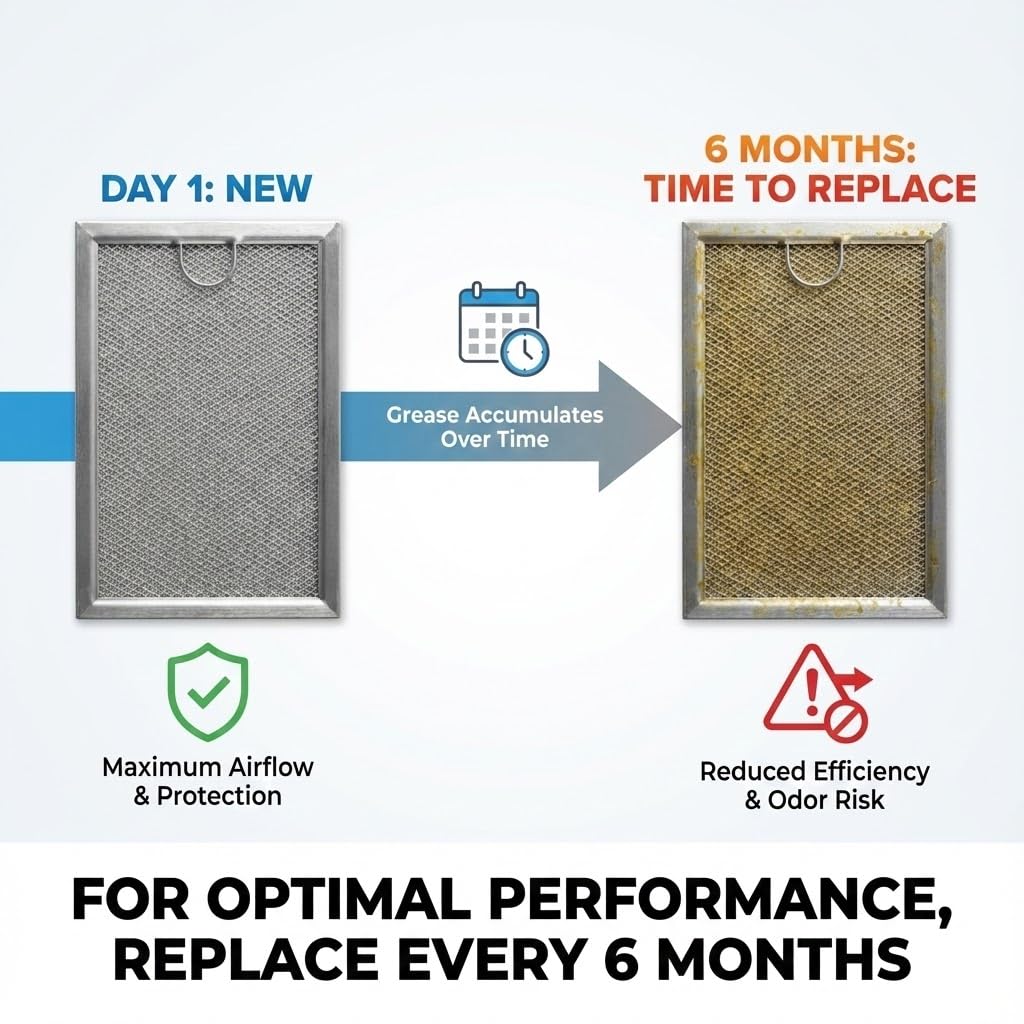 JUDAOLE filter supports routine vent cleaning and grease capture.