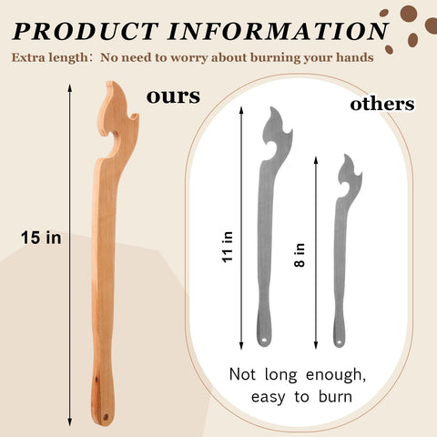 Juexica beech wood oven puller with smooth burr-free surface