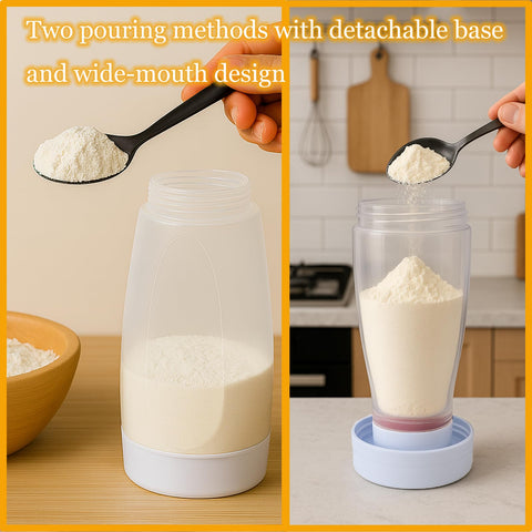 JUGGPENG anti-drip spout reduces spills during pouring and decorating.