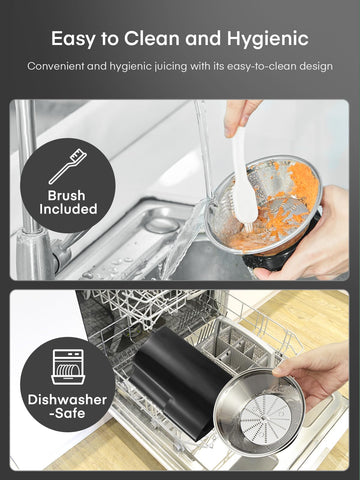 Juilist easy-clean parts reduce effort after juicing sessions.