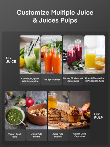 Juilist juicer compact design saves counter space in small kitchens