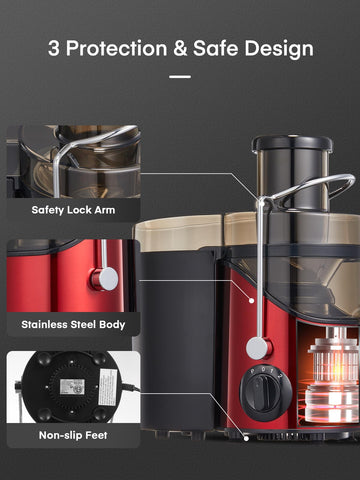 Juilist juicer maximum juice yield and efficient extraction