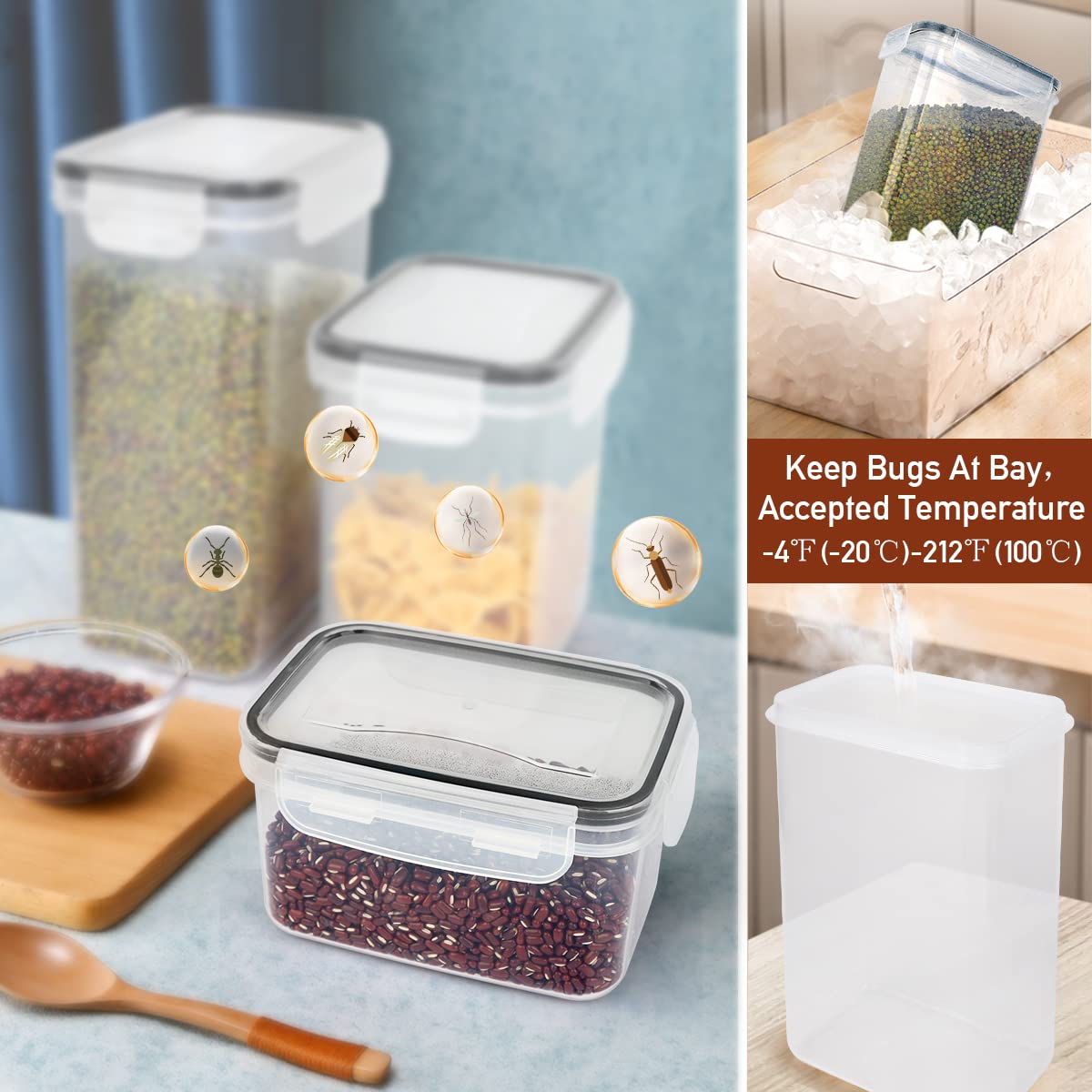 JUJOJB medium containers ideal for pasta and nuts