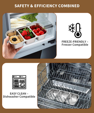 JUJOJB stackable containers save space in bags.