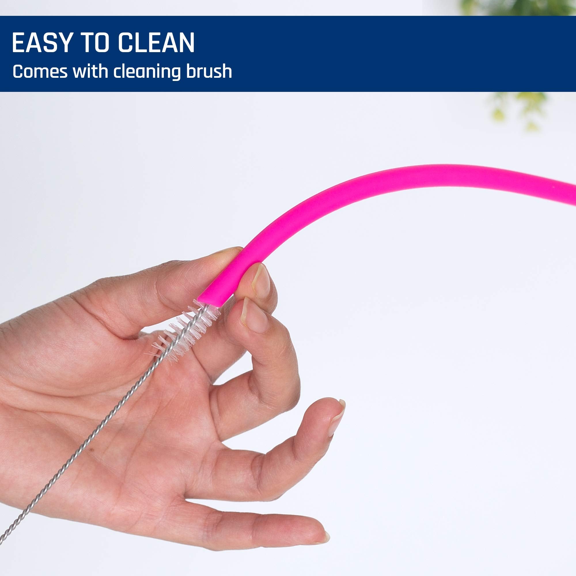 Juju World silicone straws for 20 oz tumblers ideal for drinks.