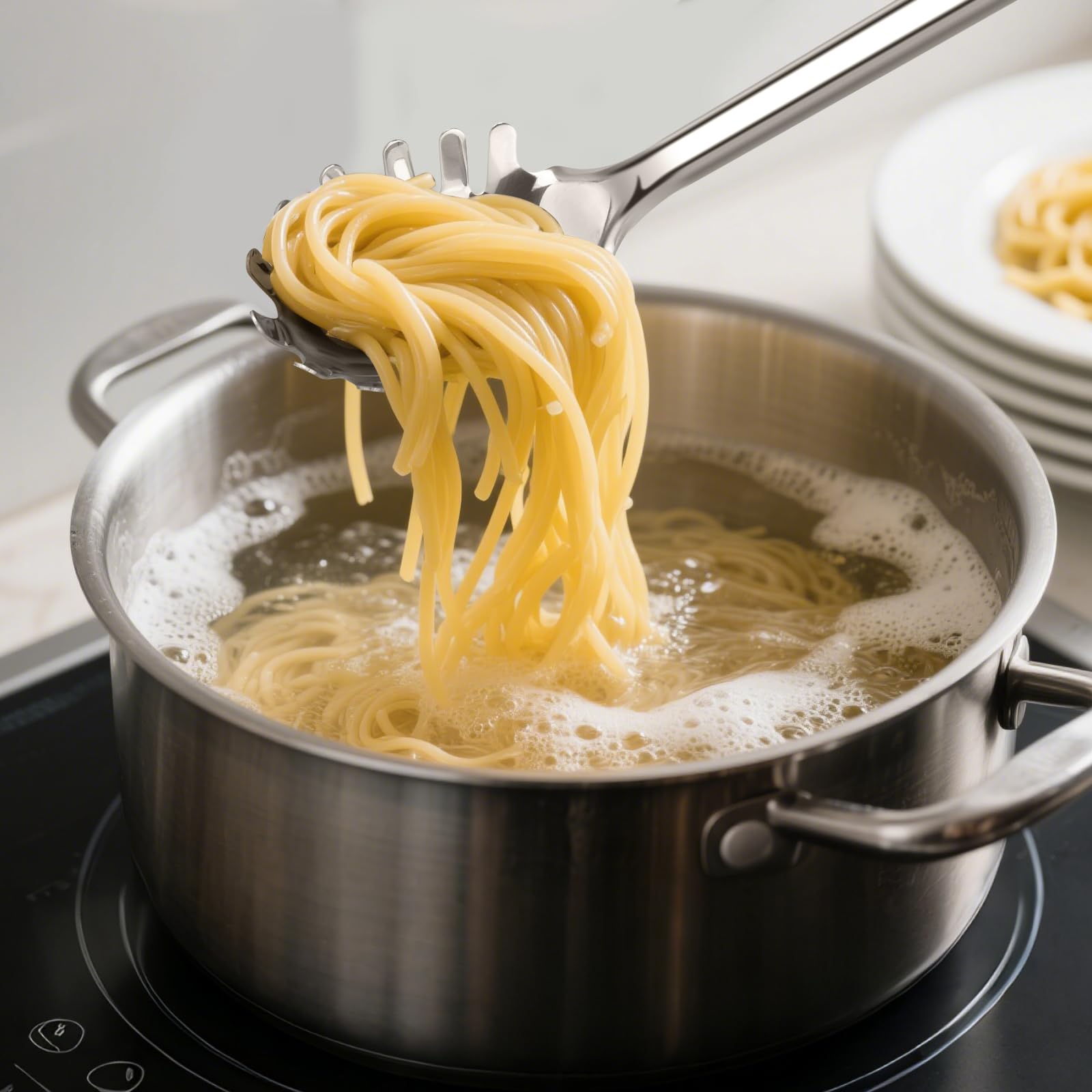 JULIPRO deep-bowl soup ladle ideal for serving soups and broths