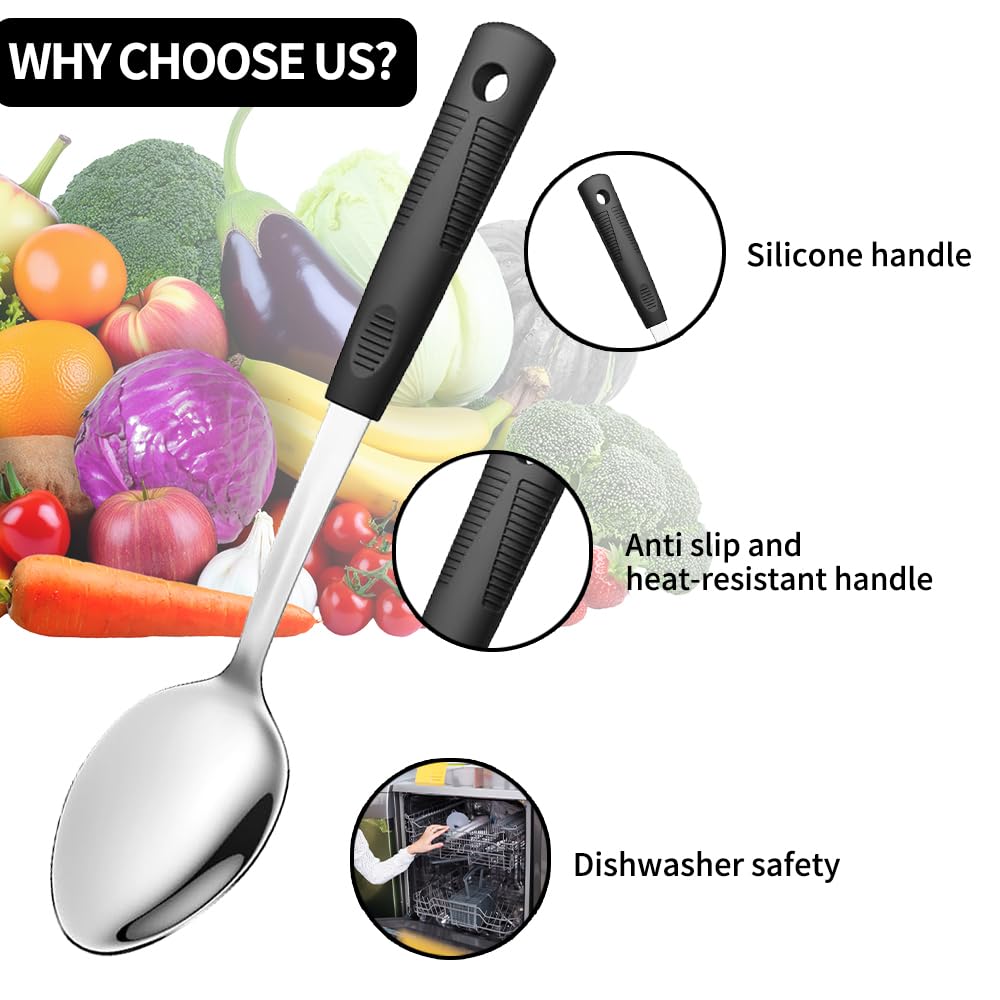 Hanging-hole design on JULIPRO spoons for quick drying and storage.
