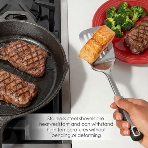 JULIPRO mirror polished spatulas gleam after quick, easy cleanup