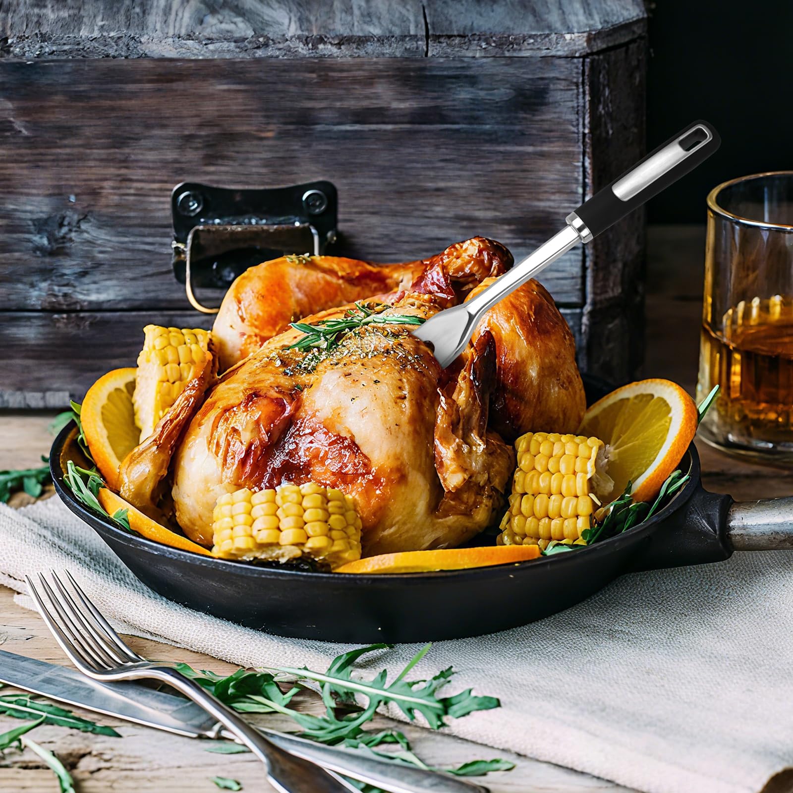 JULIPRO solid-serving-spoon versatile for serving stews and sides