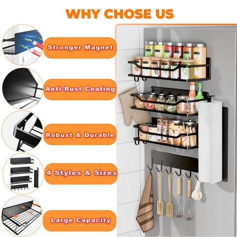 JulktLli magnetic setup keeps kitchen organized without drilling