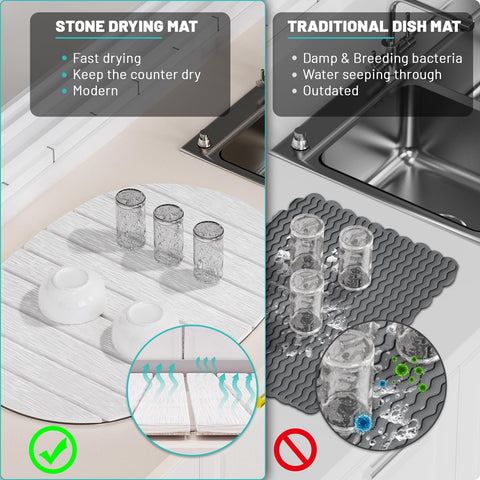 Julysky heat-proof mat protects surfaces while hot items rest.