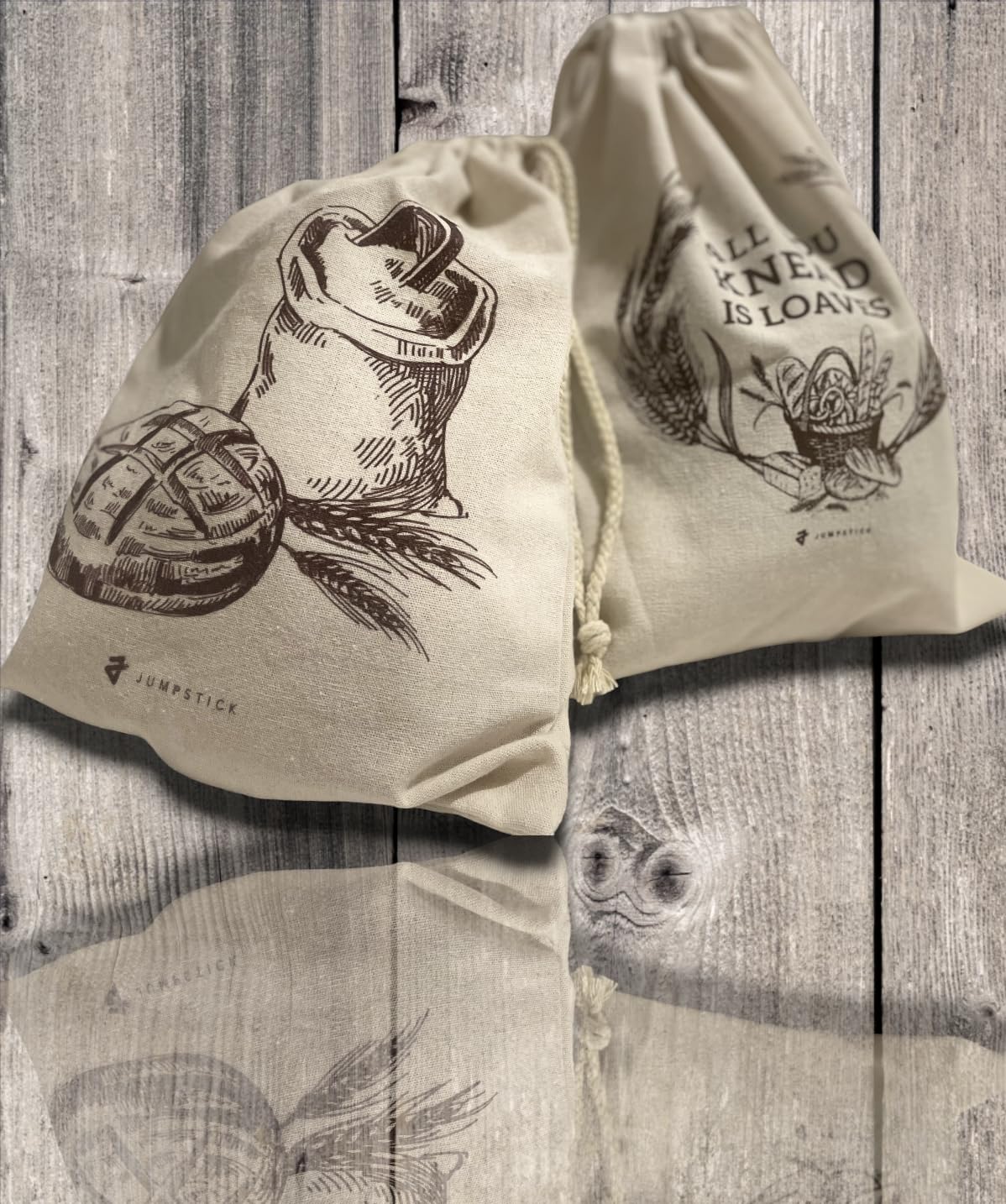 Jumpstick reusable bread storage bag 13x15 reduces waste.