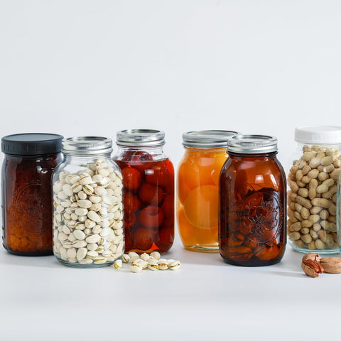 Jumterlee 32 oz mason jar for kitchen organization and pantry storage.