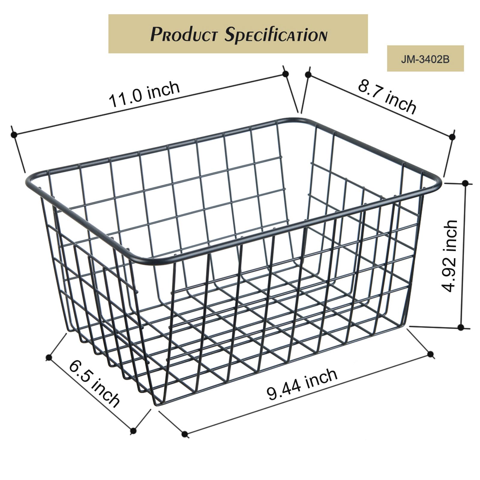 JUNCHU CHERRY wire basket ventilated mesh design keeps produce fresh.