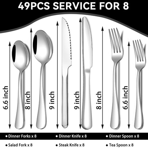 JUNLIN dinner spoon and teaspoon offer balanced weight for comfortable dining
