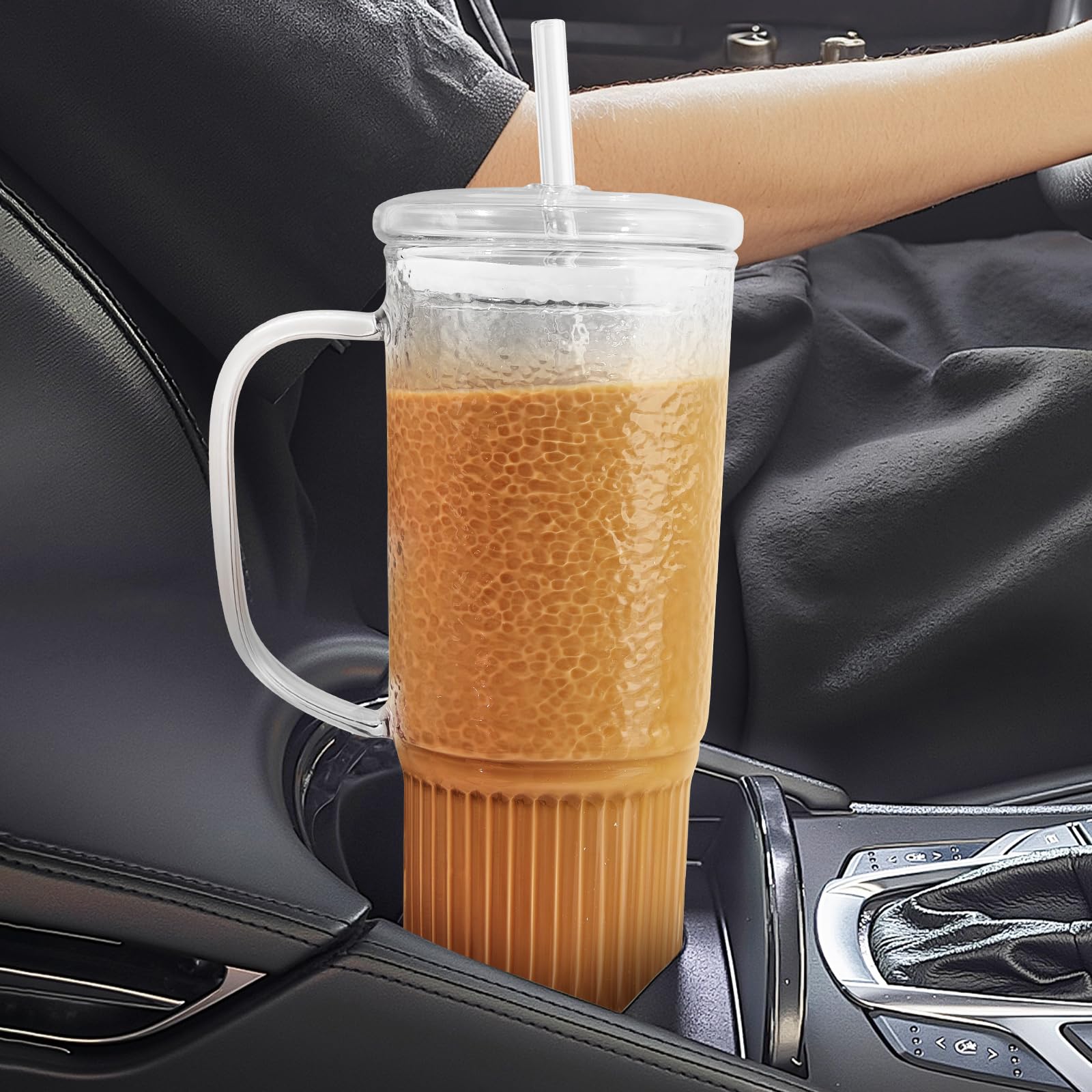 JunVpic dishwasher-safe glass tumbler for easy cleaning after beverages