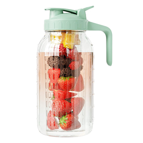 JunVpic fruit infuser 64oz pitcher front view for vibrant, fresh beverages.