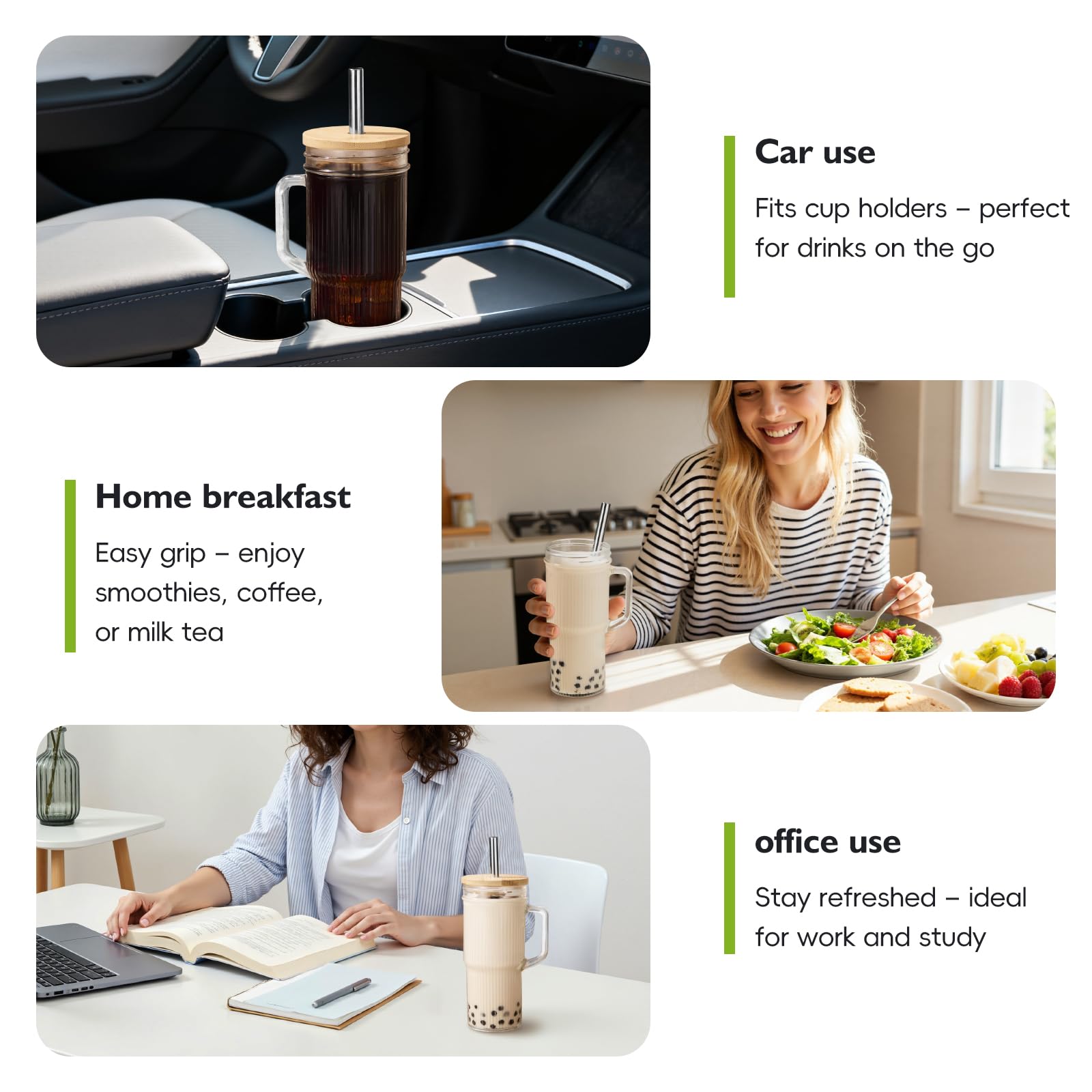 JunVpic removable silicone ring enables easy cleaning and a secure lid fit.