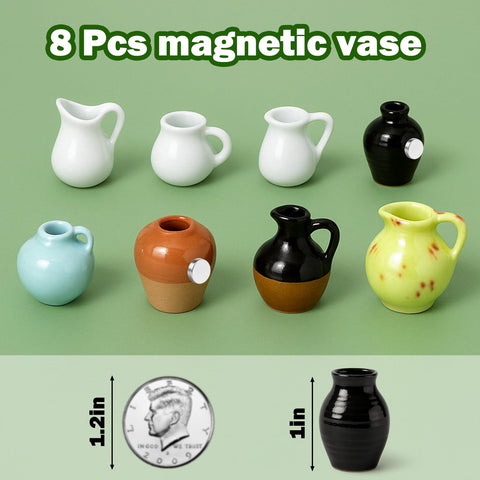 Waterproof and durable Juome ceramic vase magnet for desks and fridges