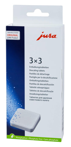 Jura capresso maintenance bundle packaging, side view, simplifies routine machine care