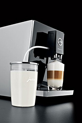 Clear glass shows milk level, aiding drink planning