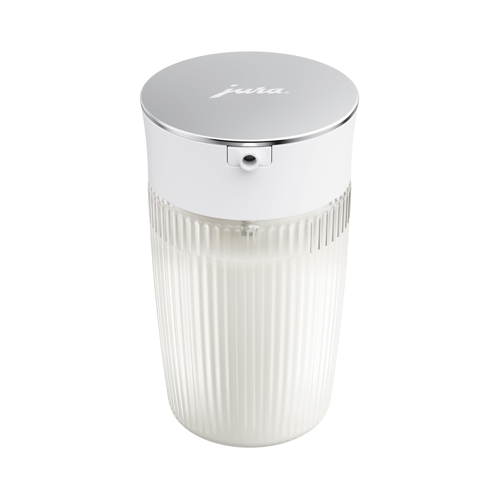 Jura Milk Carafe borosilicate glass resists temperature changes and scratches.