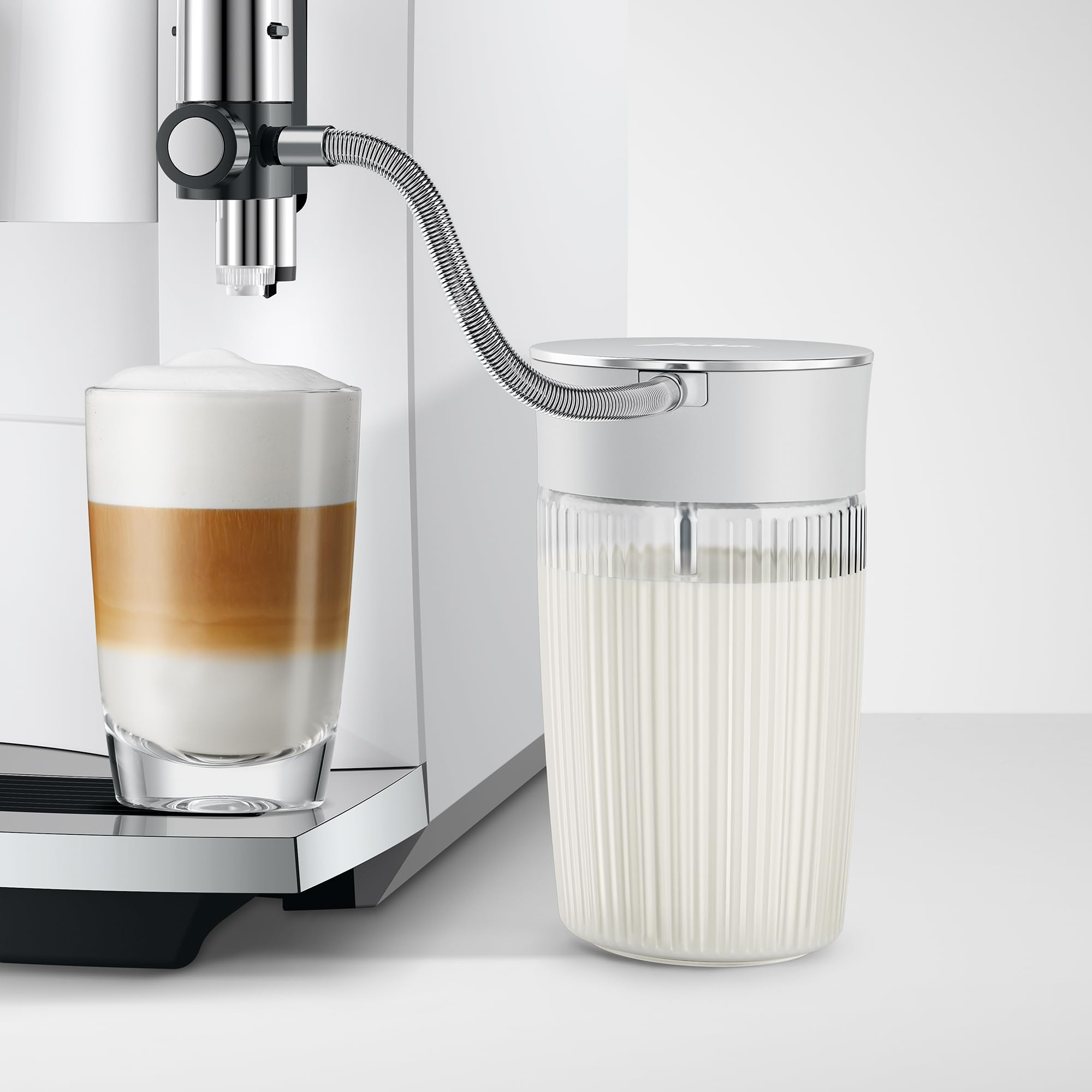 Jura Milk Carafe top-rack dishwasher safe for quick cleaning.