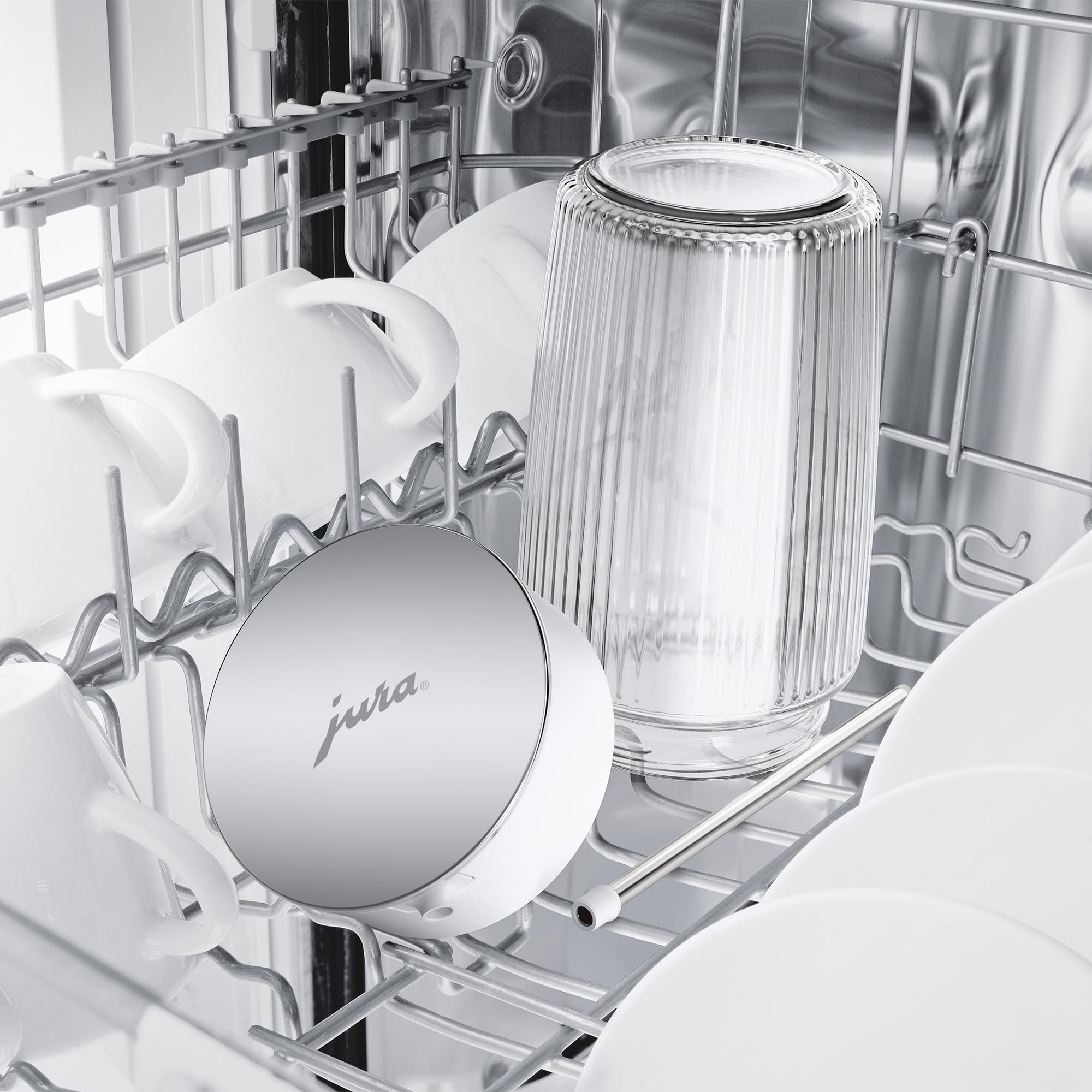 Jura Milk Carafe thick base provides stable, slip-free placement.