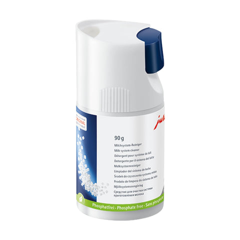 Jura Mini Tabs packaging with milk system cleaner for easy maintenance