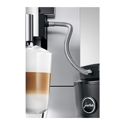JURA opaque casing protects the milk pipe from UV light, preserving milk quality.